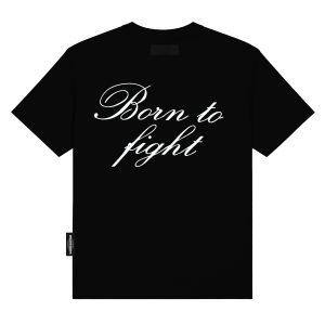 Camiseta Hombre color Negro Born To Fight